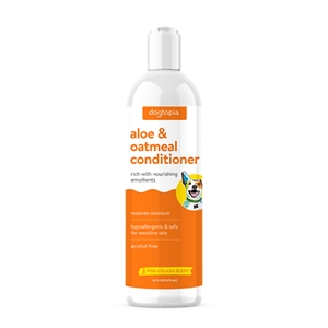 Aloe & Oatmeal Soothing Dog Conditioner, Pina Colada Scent, Hypoallergenic 16oz 
