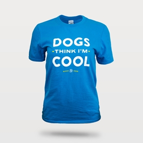 Dogs Think I'm Cool T Shirt (Unisex)
